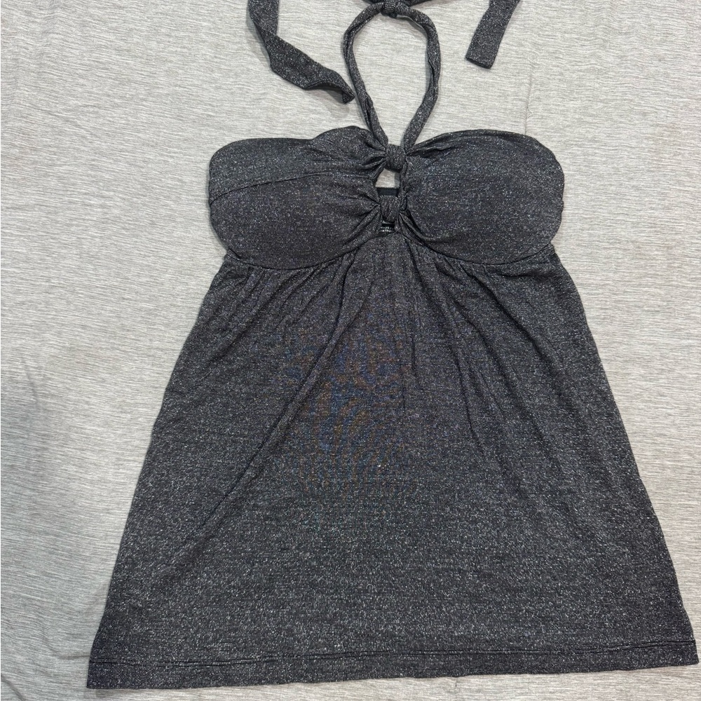 Elegant Black Halter Dress